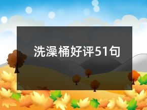 洗澡桶好評51句