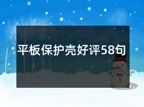 平板保護殼好評58句