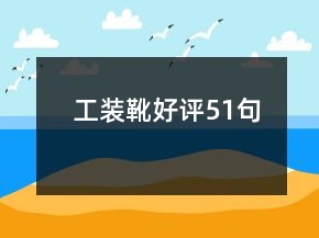 工裝靴好評(píng)51句