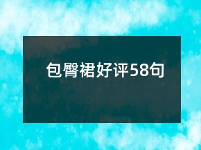 包臀裙好評(píng)58句