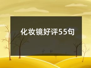 化妝鏡好評55句