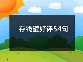 存錢(qián)罐好評(píng)54句