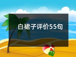 白裙子評(píng)價(jià)55句