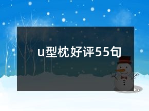 u型枕好評55句
