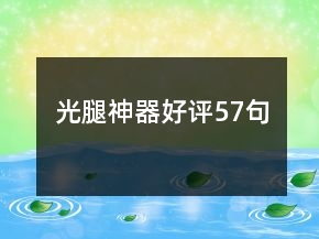 光腿神器好評(píng)57句
