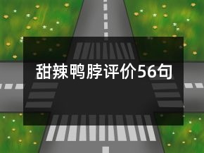 甜辣鴨脖評(píng)價(jià)56句
