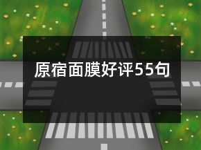 原宿面膜好評(píng)55句