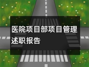 醫(yī)院項目部項目管理述職報告
