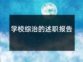 學(xué)校綜治的述職報告