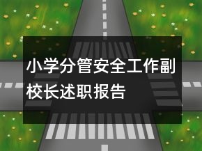 小學(xué)分管安全工作副校長述職報告