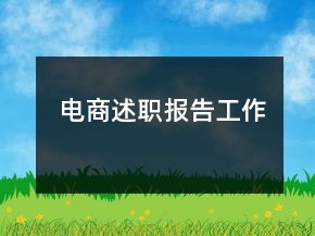 電商述職報告工作
