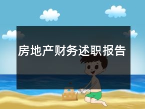 房地產財務述職報告