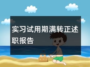 實(shí)習(xí)試用期滿轉(zhuǎn)正述職報(bào)告