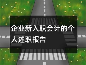 企業(yè)新入職會計的個人述職報告