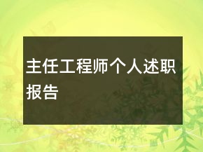 主任工程師個人述職報告