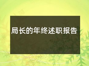 局長的年終述職報告