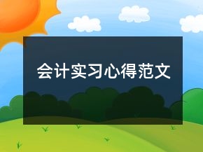 會(huì)計(jì)實(shí)習(xí)心得范文