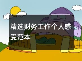 精選財務(wù)工作個人感受范本