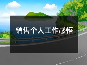 銷售個(gè)人工作感悟