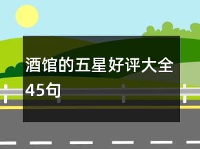酒館的五星好評大全45句