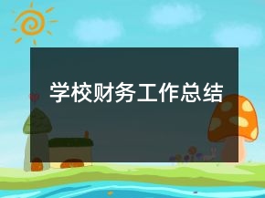 學校財務工作總結(jié)