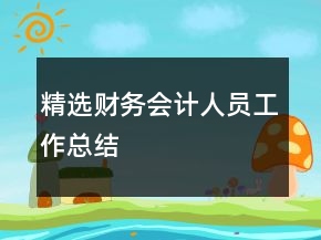 精選財務(wù)會計人員工作總結(jié)
