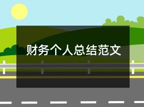 財(cái)務(wù)個人總結(jié)范文