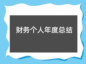 財(cái)務(wù)個(gè)人年度總結(jié)