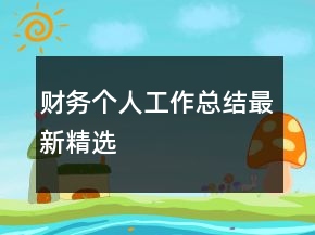 財務(wù)個人工作總結(jié)最新精選