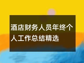 酒店財務人員年終個人工作總結精選