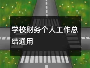 學(xué)校財務(wù)個人工作總結(jié)通用