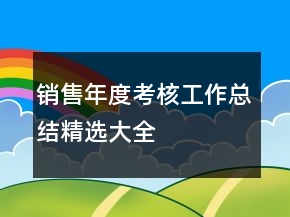 銷售年度考核工作總結(jié)精選大全