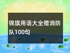 錦旗用語大全贈消防隊100句