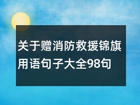 關(guān)于贈消防救援錦旗用語句子大全98句
