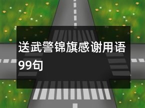 送武警錦旗感謝用語99句