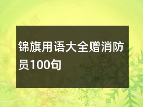 錦旗用語大全贈消防員100句