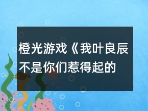 橙光游戲《我葉良辰不是你們?nèi)堑闷鸬摹沸ｉL的雞腿味兒奧利奧（利良）攻略