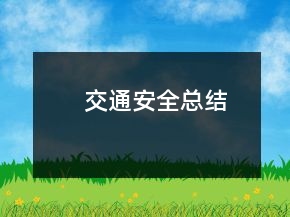 交通安全總結(jié)