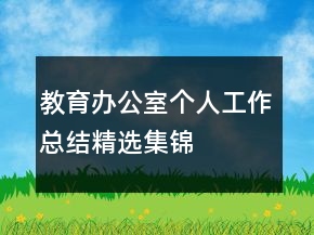 教育辦公室個(gè)人工作總結(jié)精選集錦