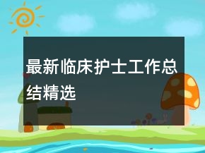 最新臨床護(hù)士工作總結(jié)精選