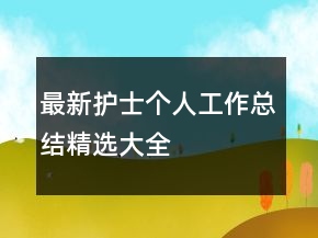 最新護(hù)士個(gè)人工作總結(jié)精選大全