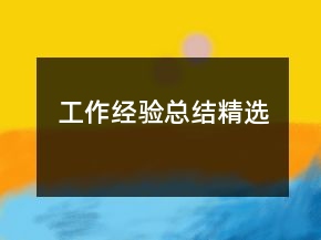 工作經(jīng)驗(yàn)總結(jié)精選