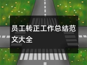 員工轉(zhuǎn)正工作總結(jié)范文大全