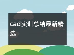 cad實(shí)訓(xùn)總結(jié)最新精選