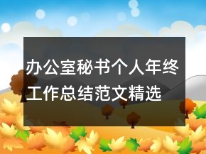 辦公室秘書個人年終工作總結(jié)范文精選