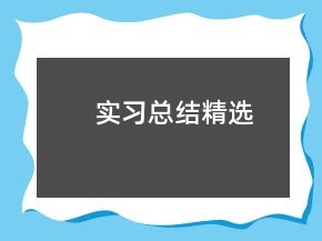 實(shí)習(xí)總結(jié)精選