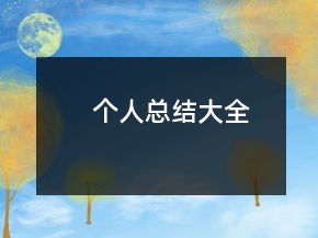 個人總結(jié)大全