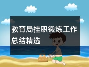 教育局掛職鍛煉工作總結(jié)精選
