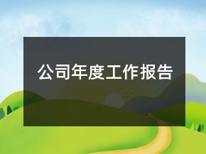 公司年度工作報(bào)告