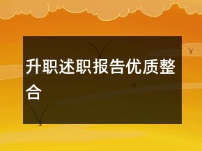升職述職報告優(yōu)質整合
